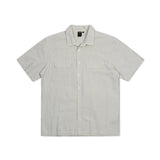 BROADCAST SEERSUCKER SS SHIRT // BONE BLACK