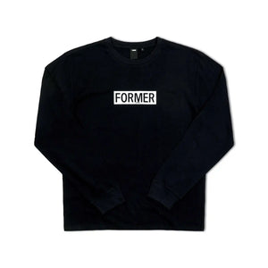 LEGACY PLATE LS T-SHIRT // BLACK