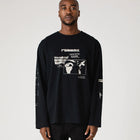 SHIFTING LS T-SHIRT // BLACK