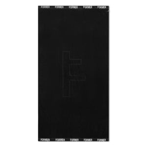 F LUX BEACH TOWEL // BLACK