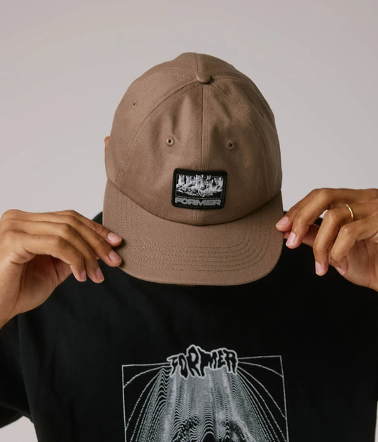 THEATER PATCH CAP // TAUPE