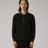 SYNOPTIC LS POLO // BLACK