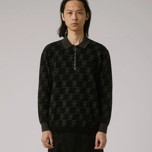 SYNOPTIC LS POLO // BLACK