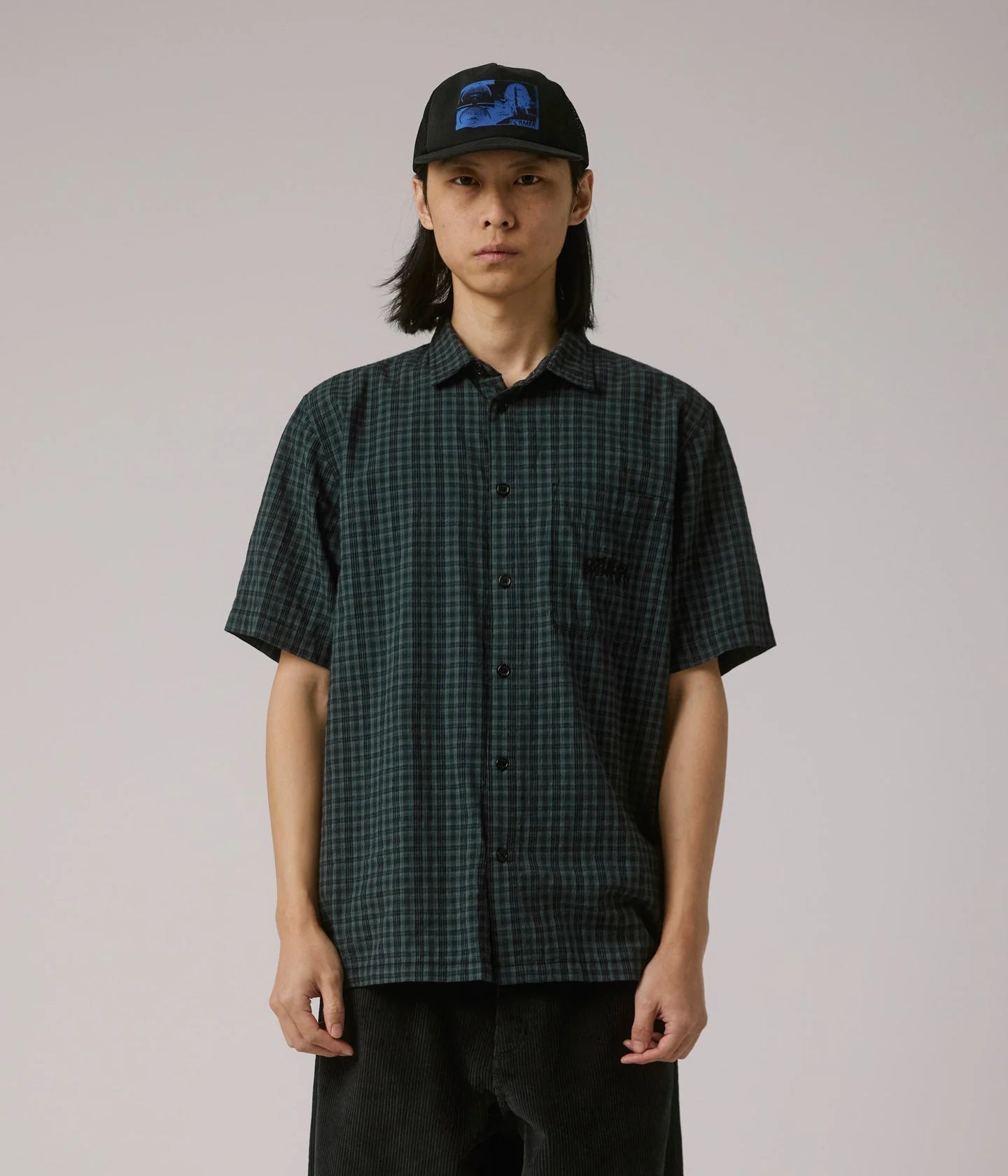 MANNERS CHECK SS SHIRT // RIVER