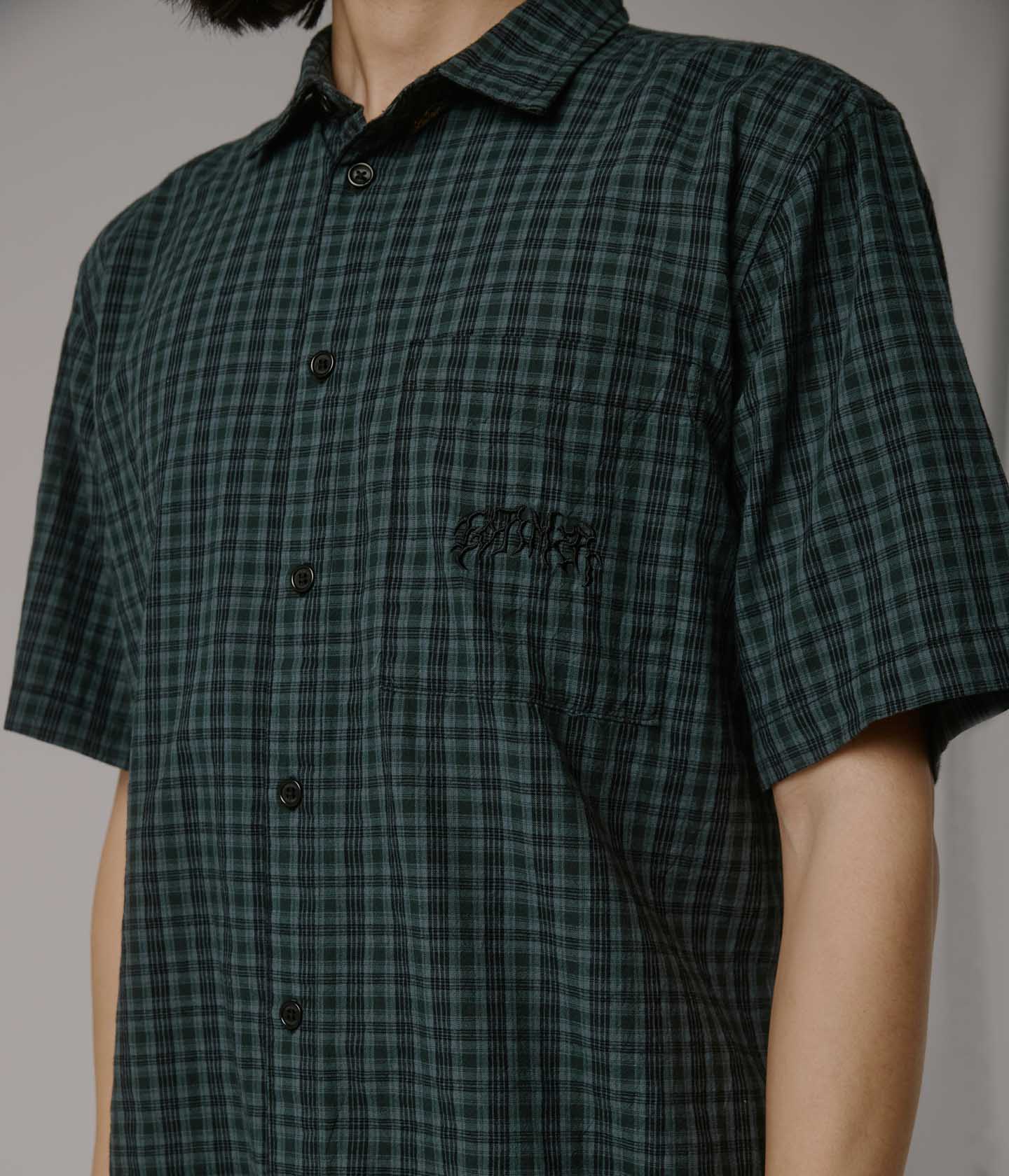 MANNERS CHECK SS SHIRT // RIVER