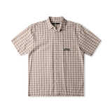 MANNERS CHECK SS SHIRT // TAUPE