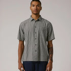 REYNOLDS STRIPE SS SHIRT // BLACK