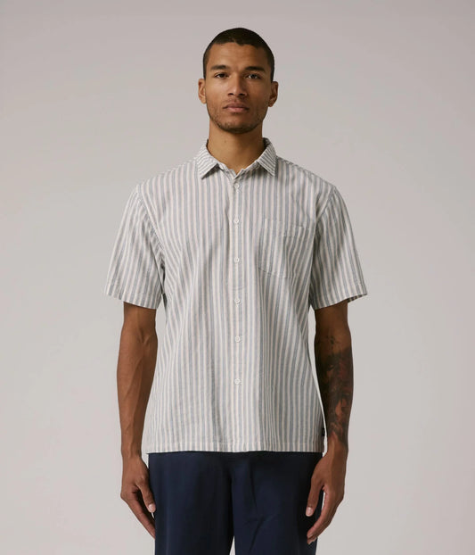 REYNOLDS STRIPE SS SHIRT // BONE