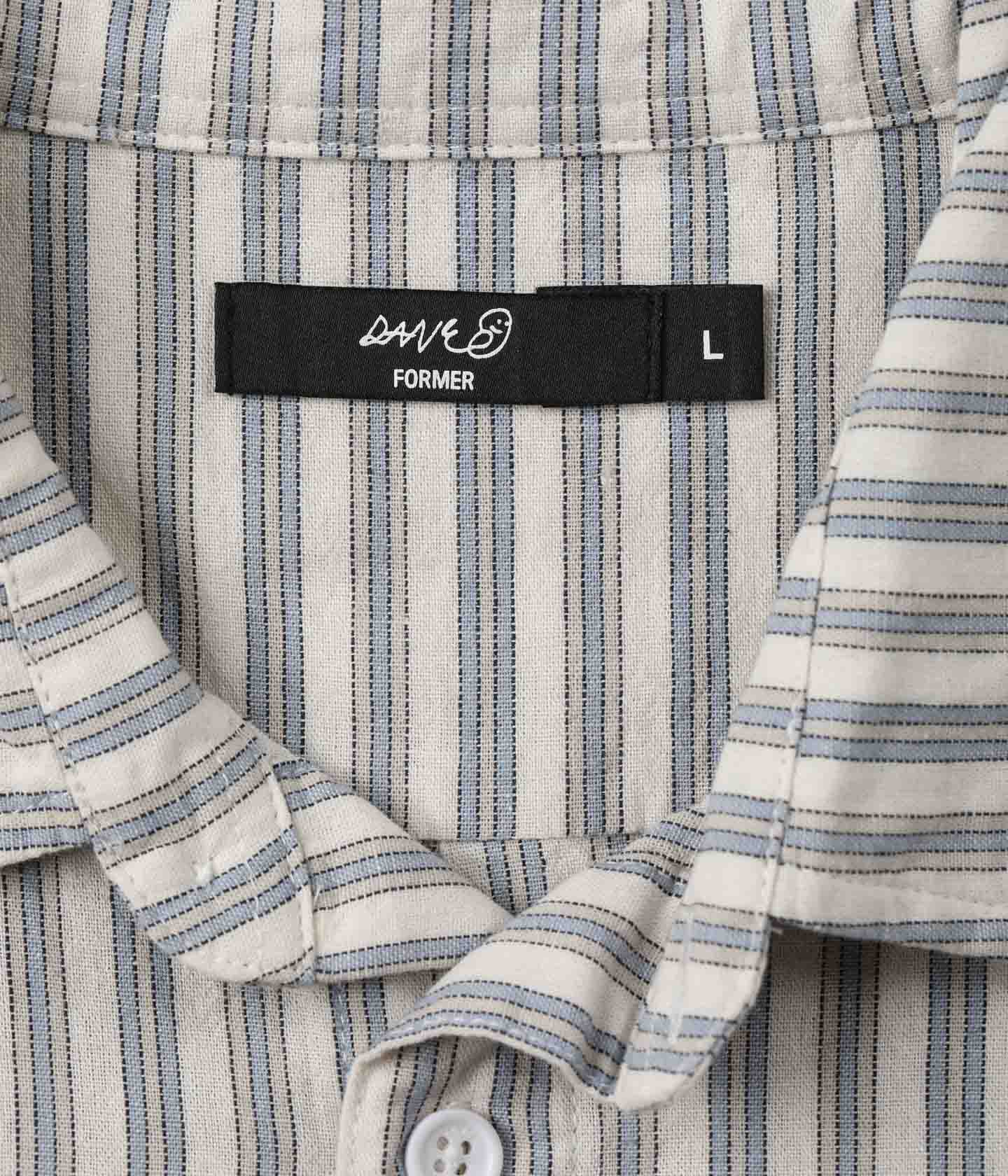 REYNOLDS STRIPE SS SHIRT // BONE