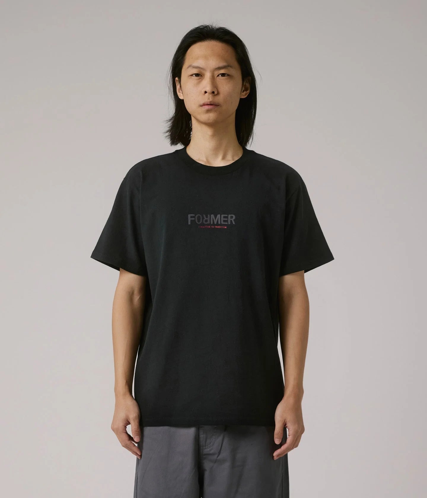 LEGACY REACTION T-SHIRT // WORN BLACK