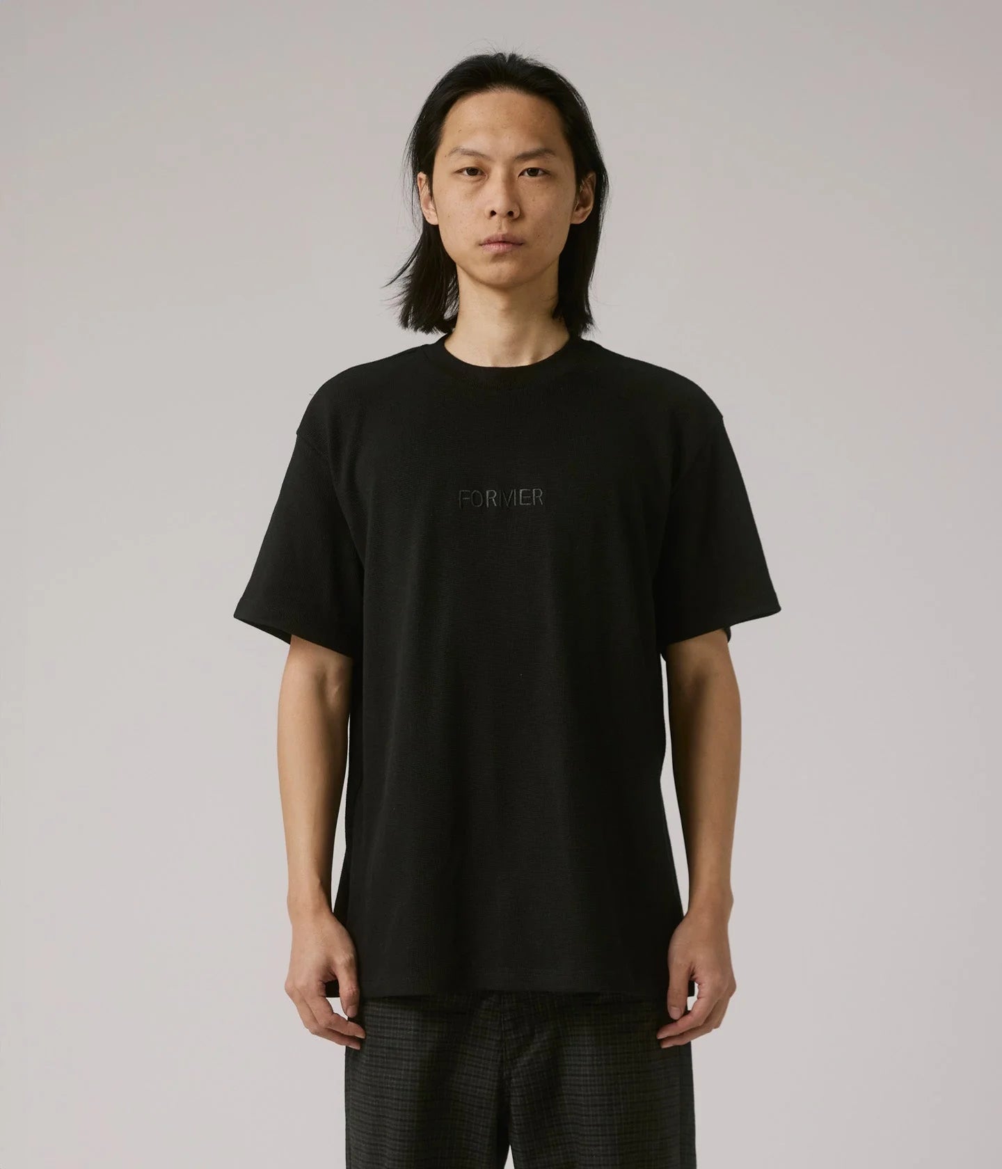 LEGACY WAFFLE T-SHIRT // BLACK