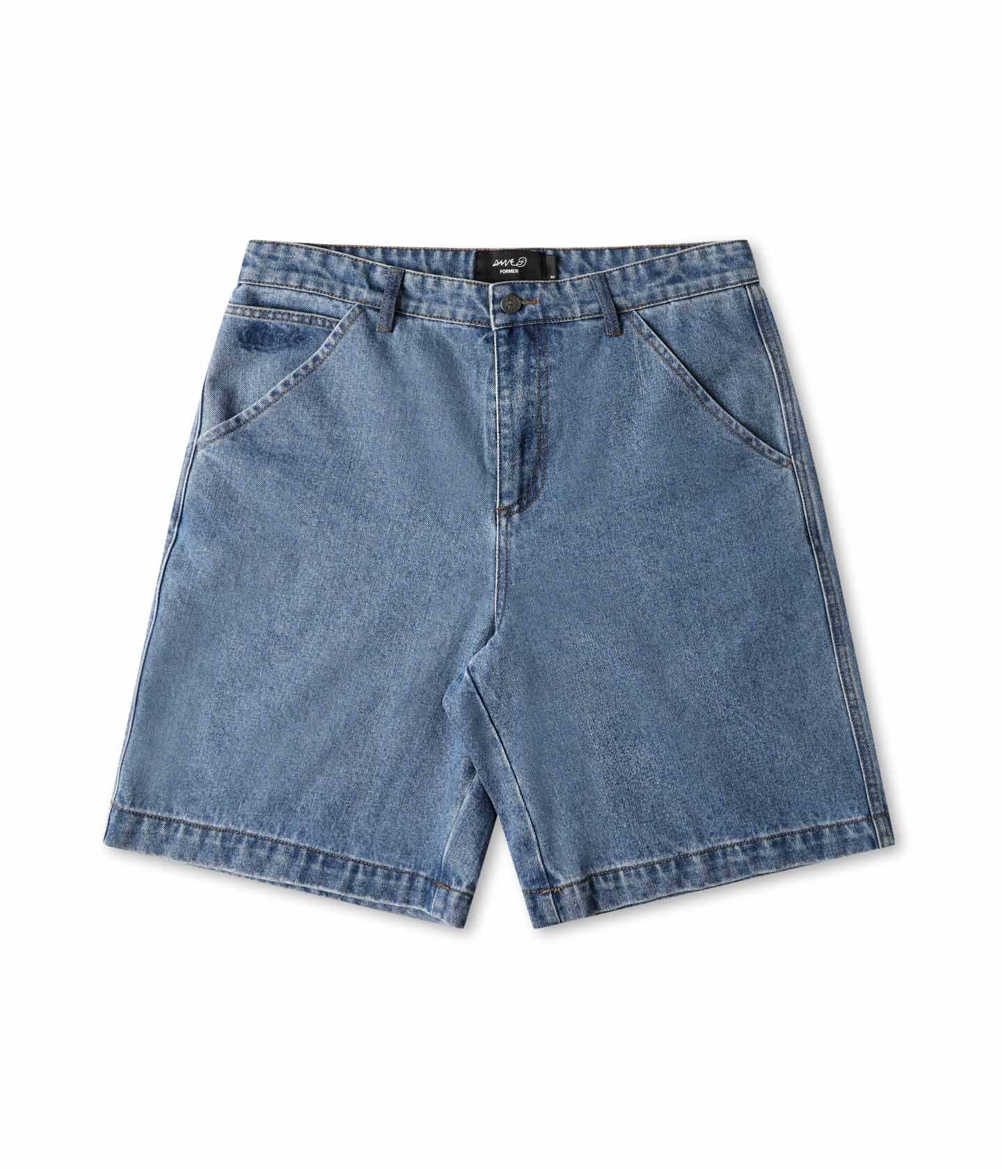 REYNOLDS HALO 21" DENIM SHORT // WORN BLUE