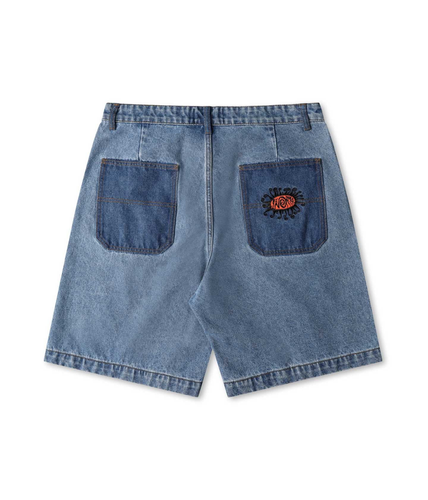 REYNOLDS HALO 21" DENIM SHORT // WORN BLUE