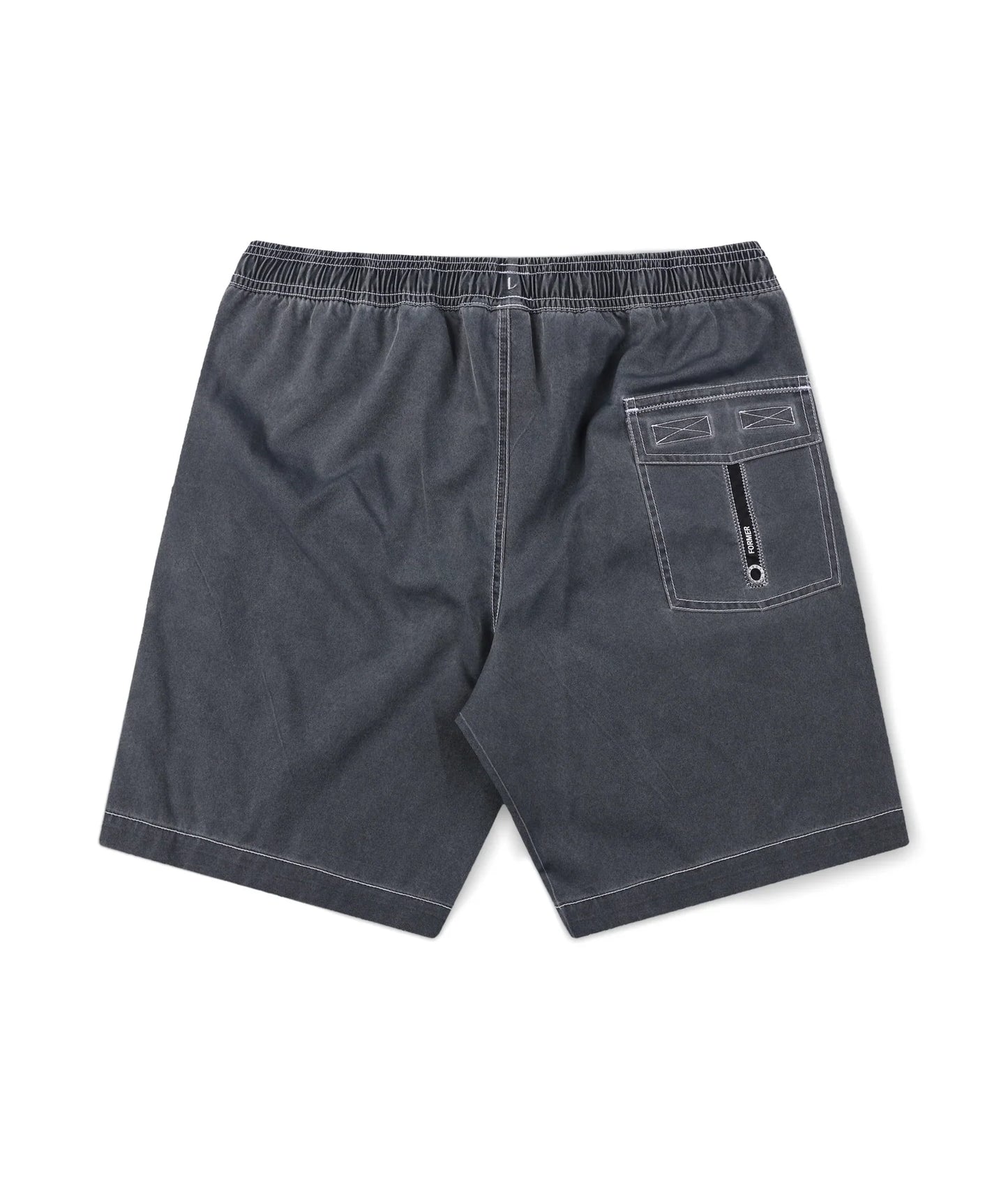 SWANS 18" SWIM SHORT // BLACK