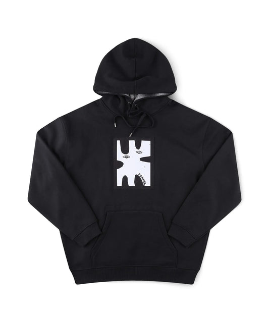 ENIGMA PATCH HOOD // BLACK