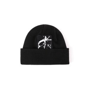 SACRIFICE PATCH BEANIE // BLACK