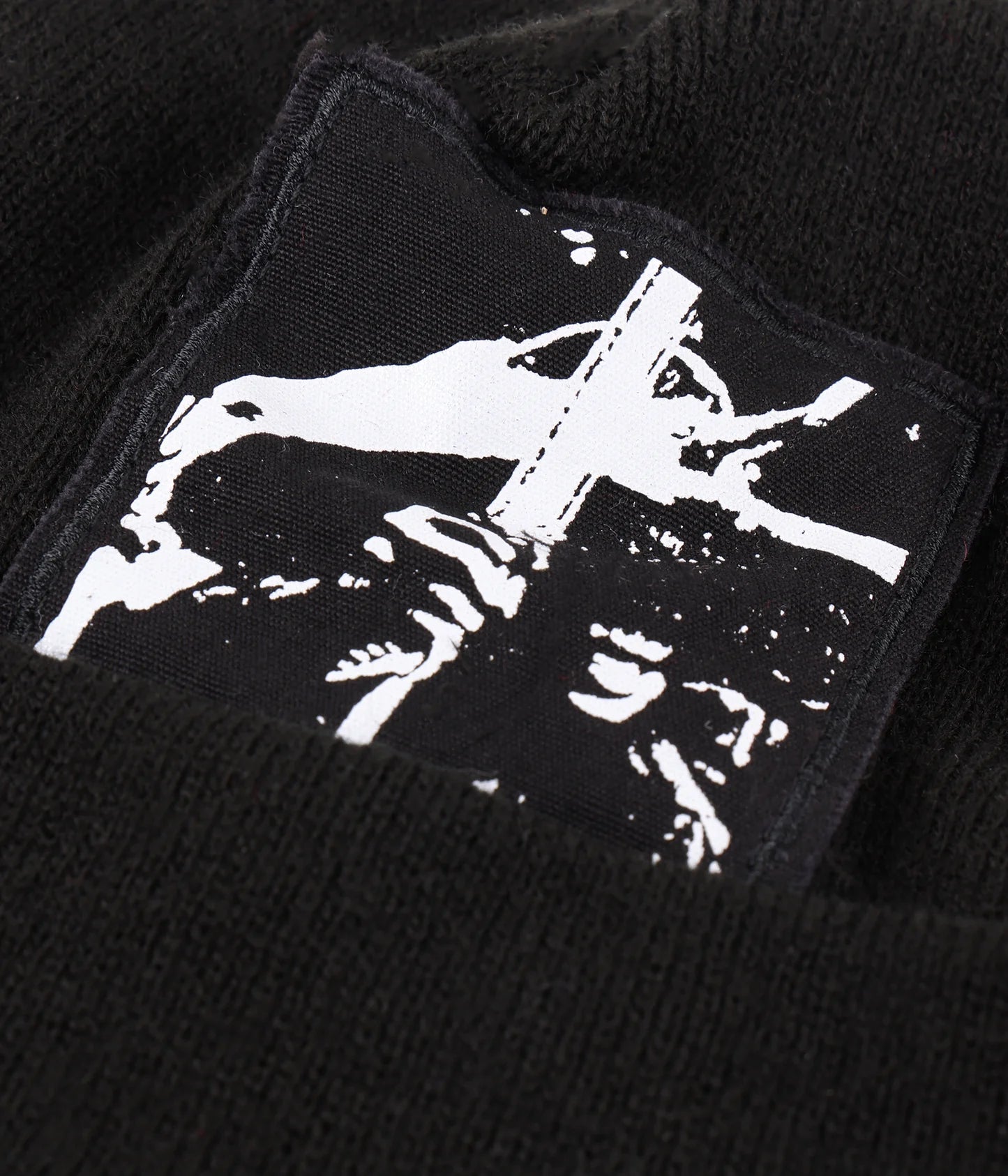 SACRIFICE PATCH BEANIE // BLACK