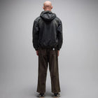 ENIGMA HOODED DENIM JACKET // DARK BLUE