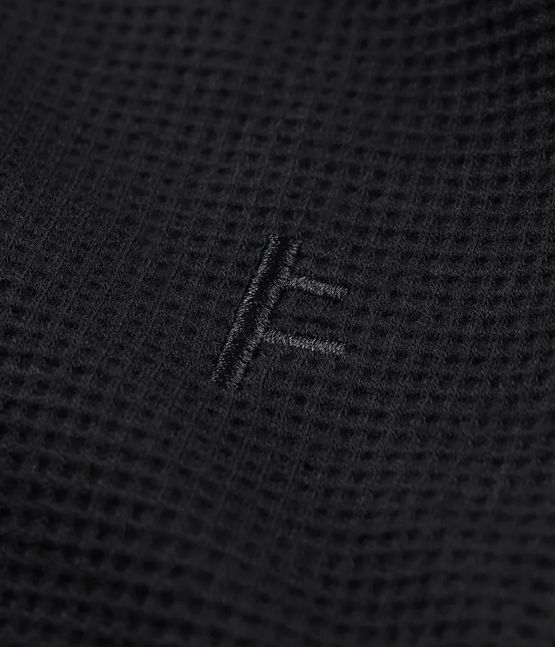 AG RAGLAN WAFFLE // BLACK