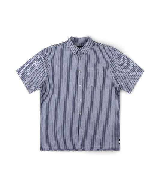 REYNOLDS STRIPE SS SHIRT // BONE/NAVY