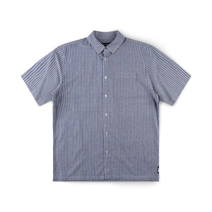 REYNOLDS STRIPE SS SHIRT // BONE/NAVY