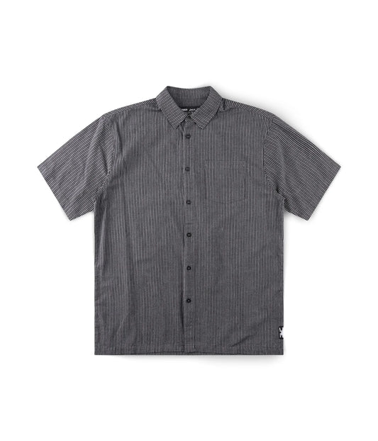 REYNOLDS STRIPE SS SHIRT // WORN BLACK