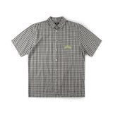 VIVIAN CHECK SS SHIRT // PINE