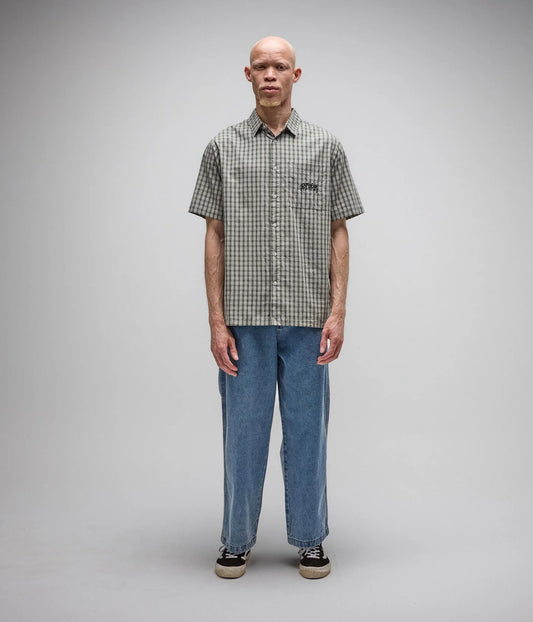 VIVIAN CHECK SS SHIRT // PINE