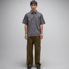 VIVIAN CHECK SS SHIRT // WORN BLACK