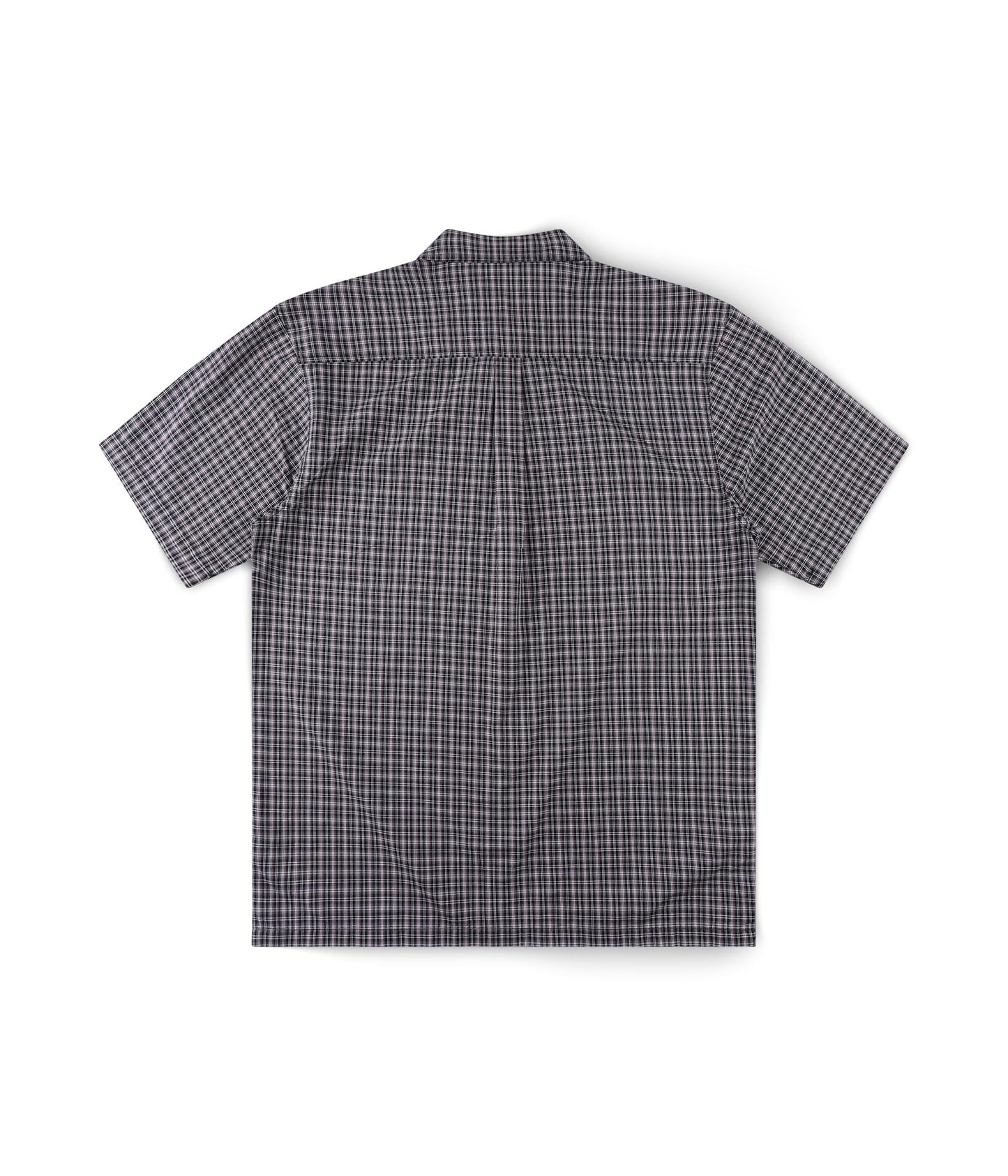 VIVIAN CHECK SS SHIRT // WORN BLACK