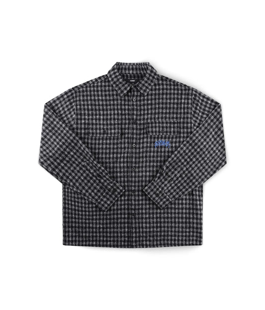 VIVIAN FLANNEL LS SHIRT // WORN BLACK