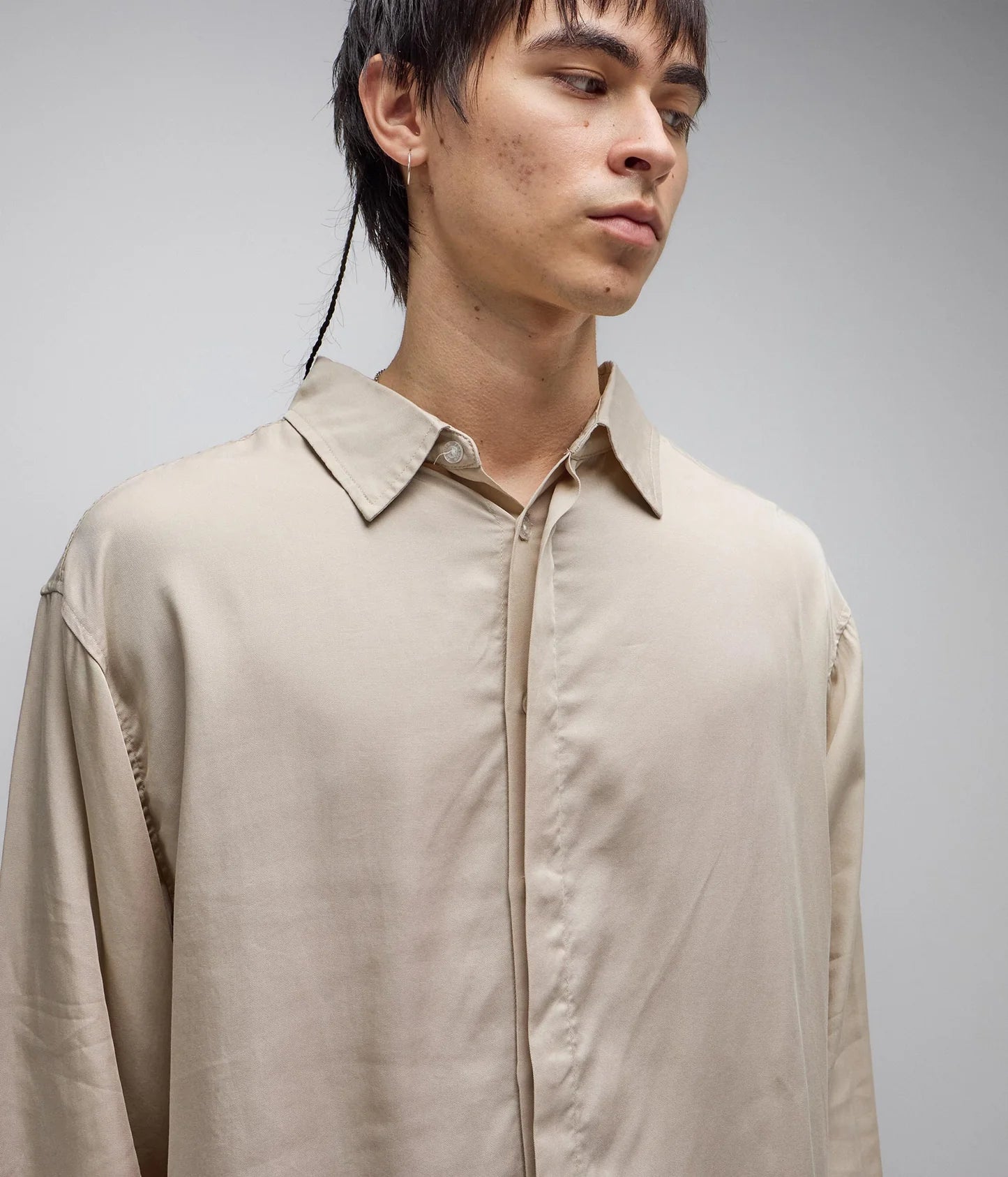 AG VIVIAN BOXY LS SHIRT // CREAM