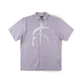 VIVIAN BOXY STRIPE SS SHIRT // GREY