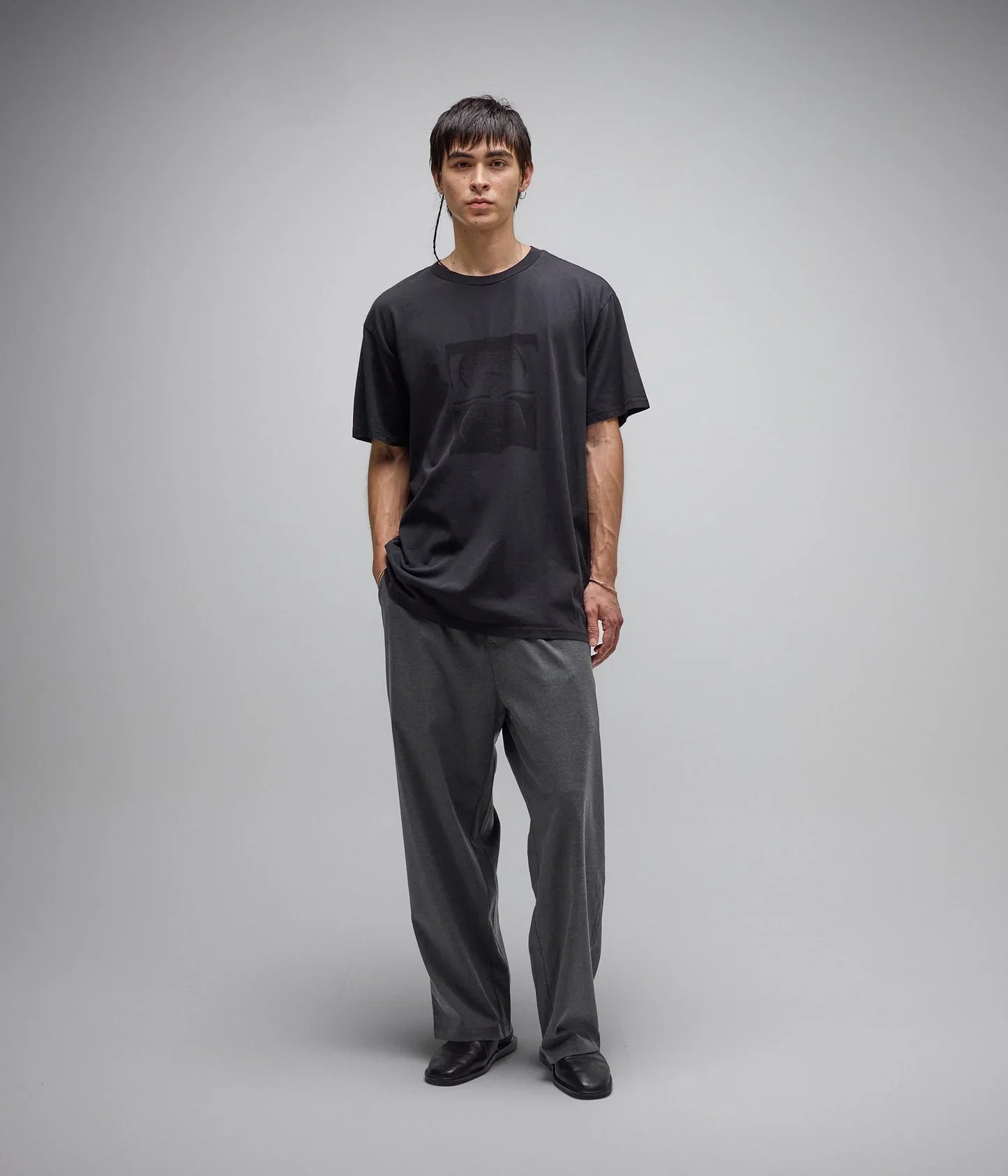 CRUX OVERDYE T-SHIRT // WASHED BLACK