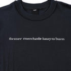 BURN T-SHIRT // BLACK