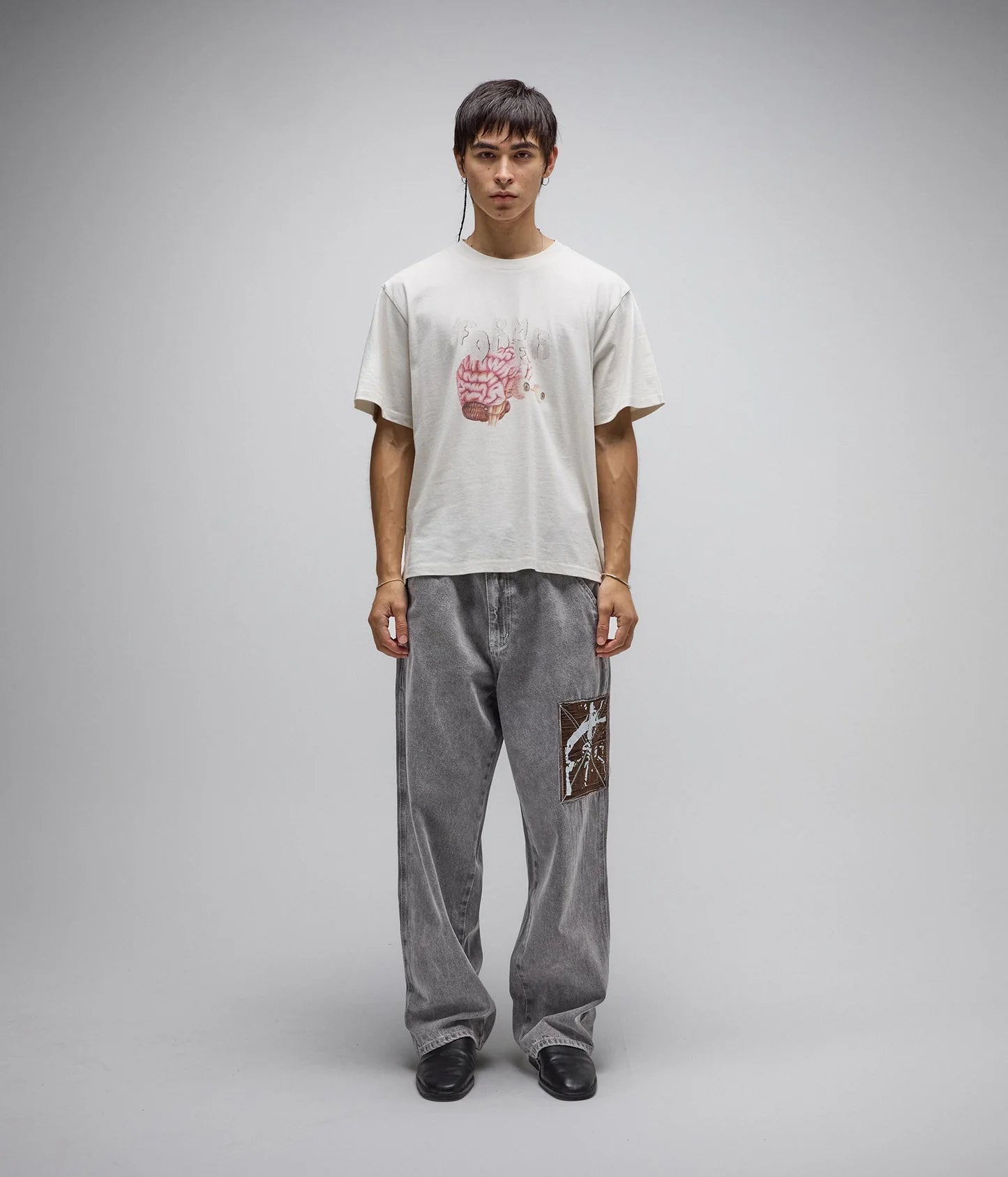 AWAKE SHRUNKEN T-SHIRT // BONE
