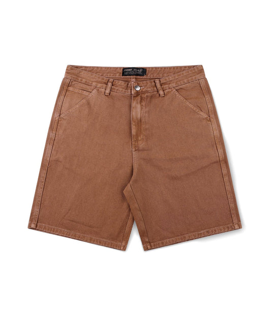 REYNOLDS 21” OVERDYE DENIM WALKSHORT // WASHED BROWN