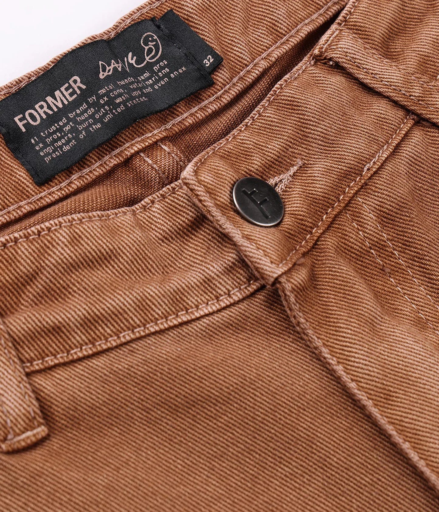 REYNOLDS 21” OVERDYE DENIM WALKSHORT // WASHED BROWN