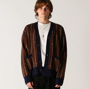 CA FUSE CARDIGAN // CHOCOLATE NAVY