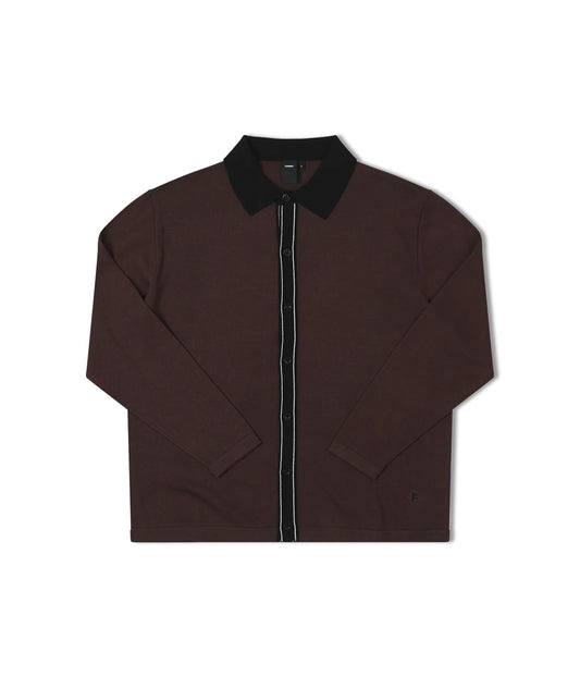 UNIFORM LS KNIT SHIRT // CHOCOLATE