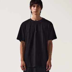 FRANCHISE WAFFLE T-SHIRT // BLACK