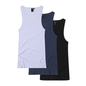 UNIFORM RIB SINGLET // 3 PACK