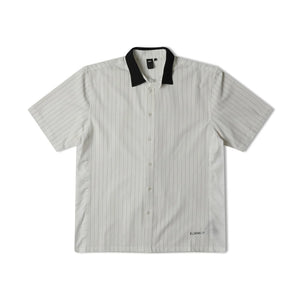 VIVIAN PINSTRIPE SS SHIRT // WHITE