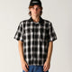 BROADCAST PLAID SS SHIRT // BLACK OMBRE