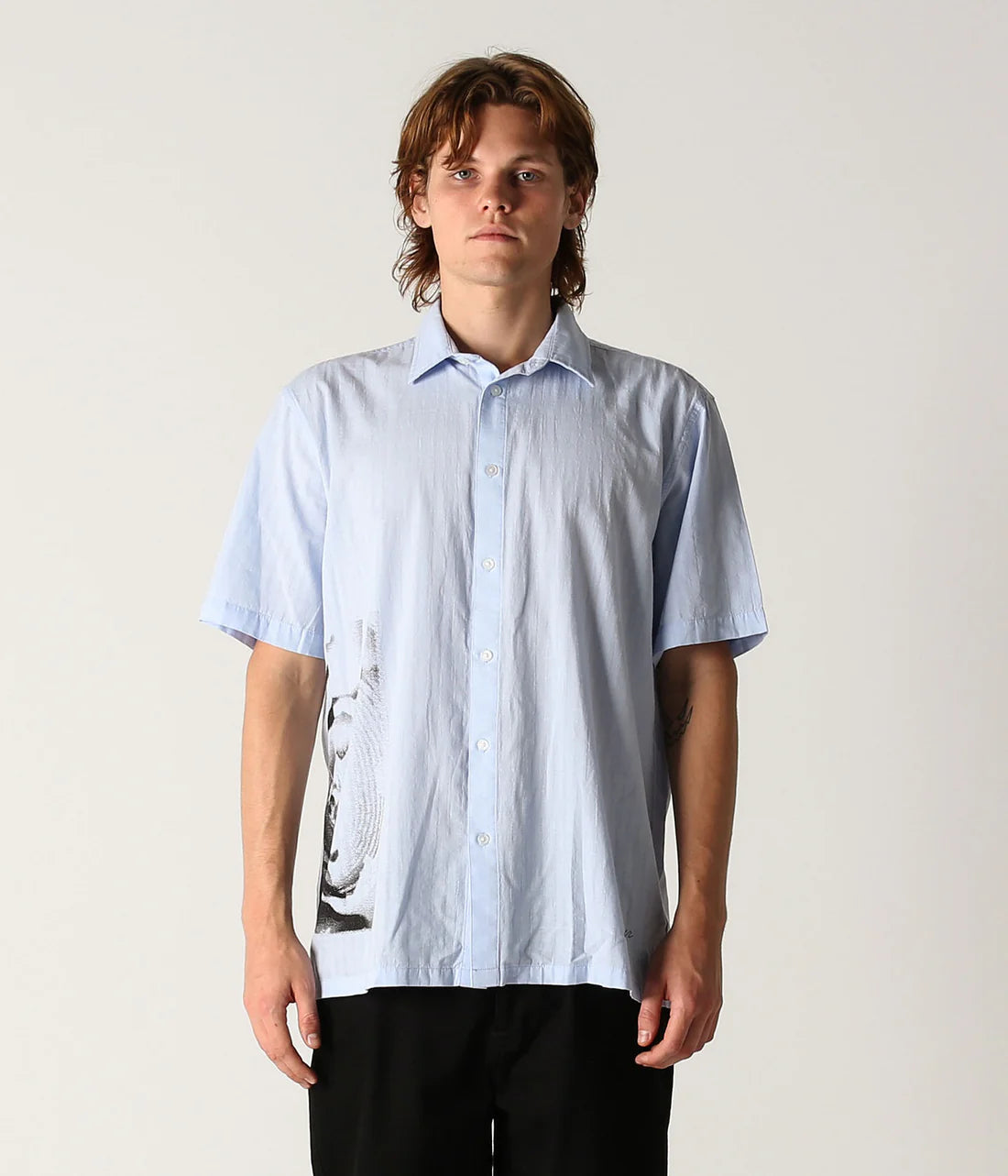 VIVIAN BLOOM SS SHIRT // MIST