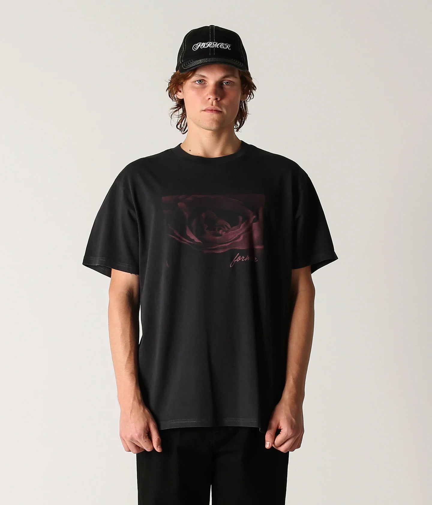 BLOOM T-SHIRT // WASHED BLACK