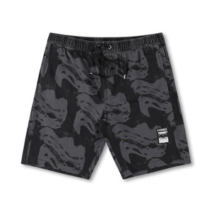 SWANS DISTORT 18' SWIM TRUNK // BLACK