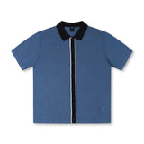 MARILYN SS KNIT SHIRT // STEEL