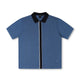 MARILYN SS KNIT SHIRT // STEEL