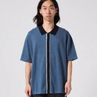MARILYN SS KNIT SHIRT // STEEL